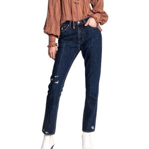 One Teaspoon Awesome Baggies Jeans Distressed Boyfriend Straight Leg EUC